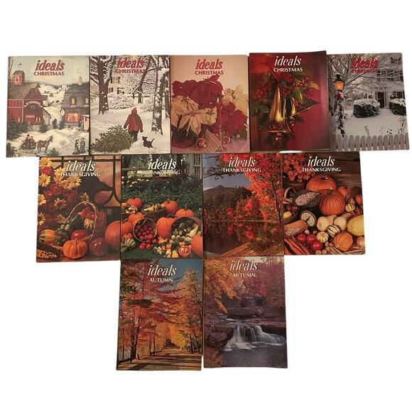 Other - Vintage Ideals Christmas Thanksgiving Autumn Magazine Lot of 11 Fall Holiday